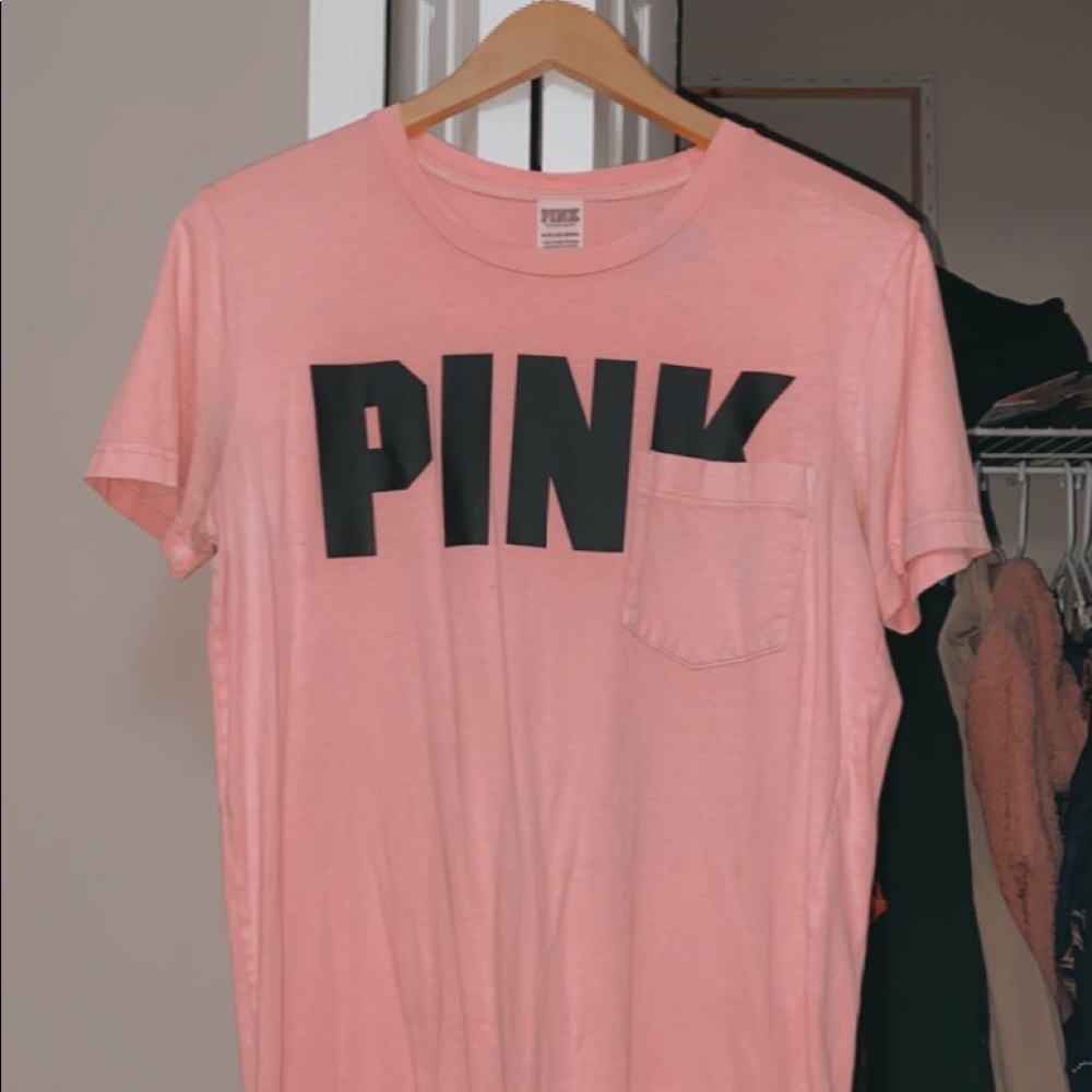 PINK Victoria Secret pink washed out T-Shirt